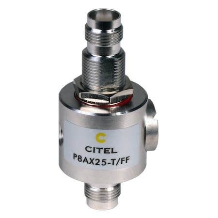 Citel Outdoor RF Protector, Dc-3.5 Ghz, Dc Pass, 190W, Imax 20Ka, Female-Female Tnc Connector P8AX25-T/FF